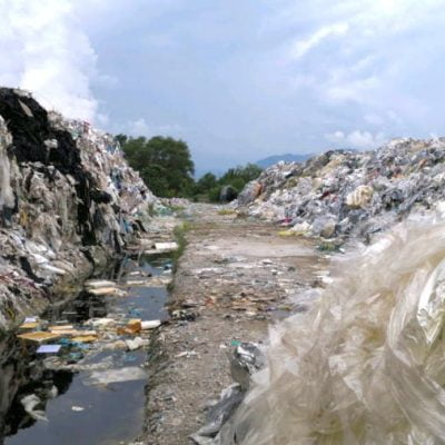 Landfill site Malaysia containing British waste