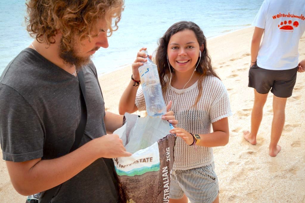 Cleaning up plastic pollution in Fiji