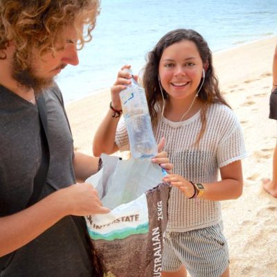 Cleaning up plastic pollution in Fiji