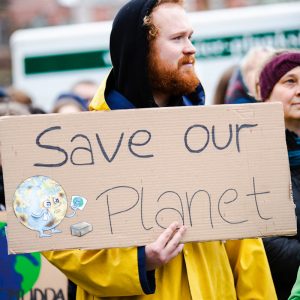 Climate change protest