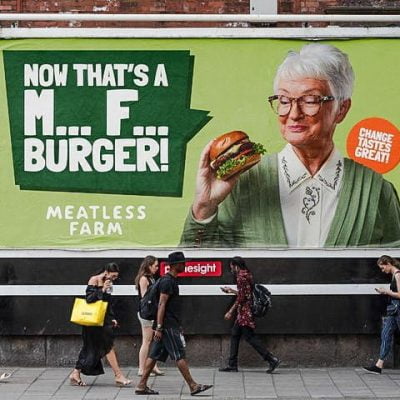Meatless Farm advertising poster