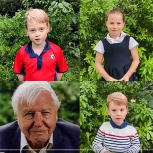 Sir David and the Duke and Duchesses children