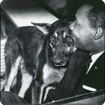 Martin Luther King and police dog
