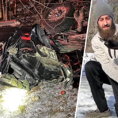 Tinsley and Cam Laundry her caregiver