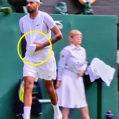 Nick Kyrgios's security blanket is his overshirt