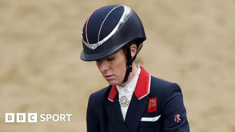 Charlotte Dujardin competing for Team GB